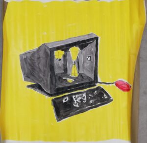 Diango Hernández - "Sin título", 2007, 110 x 102 cm.