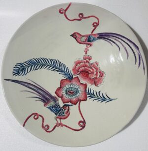 Pepe Cobo - "Flores de Cantón" 2025, (Plato medio), diámetro 46´5 cm.