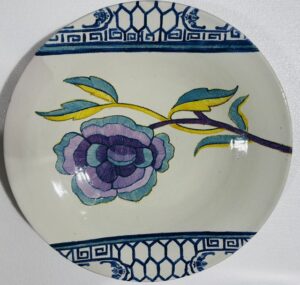 Pepe Cobo - "Flores de Cantón", 2025,(Plato medio), diámetro 45´5 cm.