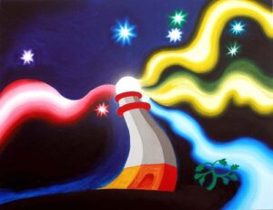 Federico Guzmán - "El faro que baila", 150 x 195 cm. (2005).