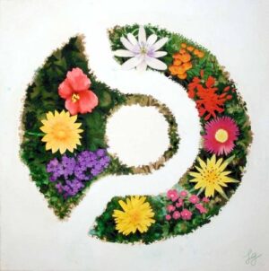 Federico Guzmán - "Reloj floral", 152 x 153 cm. (2007).