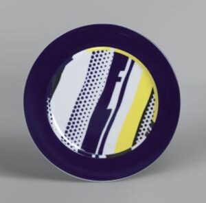 Roy Lichtenstein - "Rosenthal services plates", 1990,(Plato plano), edición 0365/3000).