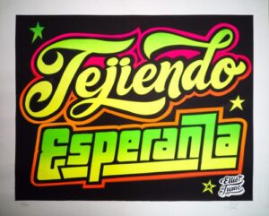 Elliot Tupac - "Sin título", 2015, serigrafía, Edición 45/50.