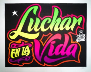 Elliot Tupac - "Sin título", 2015, serigrafía, Edición 47/50.