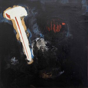 Diango Hernández - "They can´t hide their hammer", 2006, 50 X 50 cm, pintura.